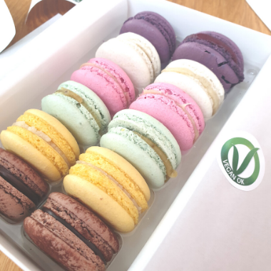 Wegańskie makaroniki francuskie